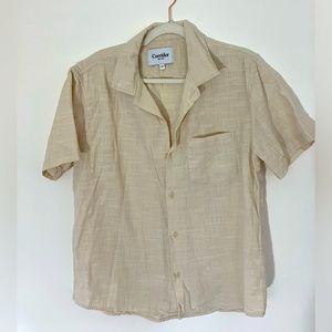 Corridor Linen Short Sleeve Button Up-M